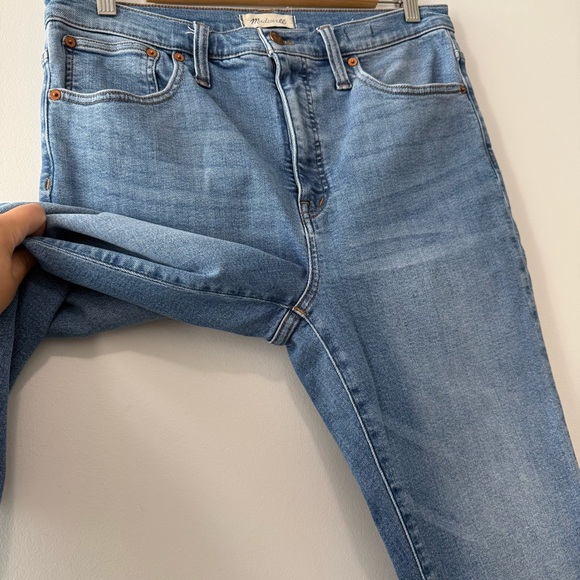 Madewell Cali Demi-Boot Jeans High-Rise Blue Dorrance Wash Tencel Edition Sz 30 - Picture 7 of 16
